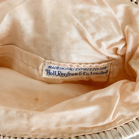 Vintage Holt Renfrew & Co. Champagne Colored Confetti Textured Bag - Picture 8 of 8